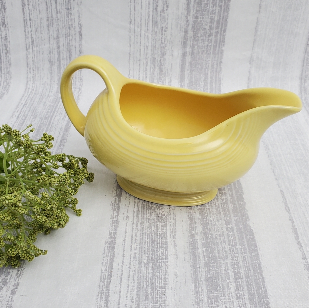 Vintage Fiesta SauceBoat Yellow